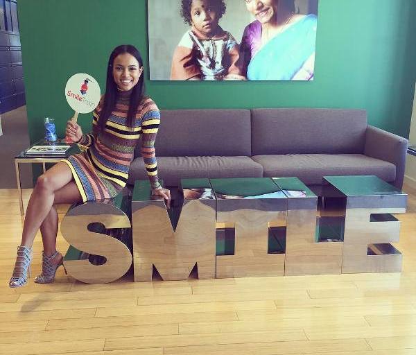 Steal: Karrueche Tran’s Instagram Topshop 70’s Stripe Roll Neck Tunic