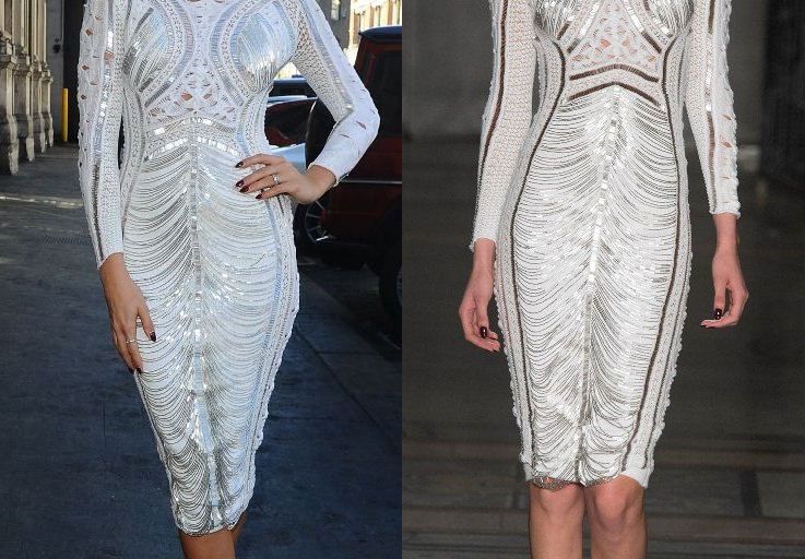 Hot! or Hmm… Millie Mackintosh’s Julien Macdonald Spring 2016 Show Julien Macdonald Fall 2014 White Long Sleeve Fringe Dress