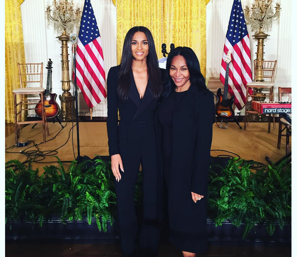 Look for Less: Ciara’s White House Better Make Room Campaign Ralph Lauren Long Sleeve Black Tuxedo Giana Jumpsuit