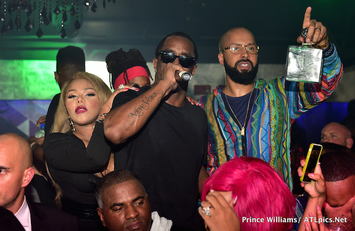 Hot! or Hmm…: Lil Kim’s Bad Boy BET Hip Hop Awards After Party at Prive Black Stella McCartney Jumpsuit, Christian Louboutin Altarakna Booties, and Barbara Bui Belt + Diddy’s Custom Derek Roche Red Bomber Jacket + Kenny Burns’s Coogi Zip Cardigan