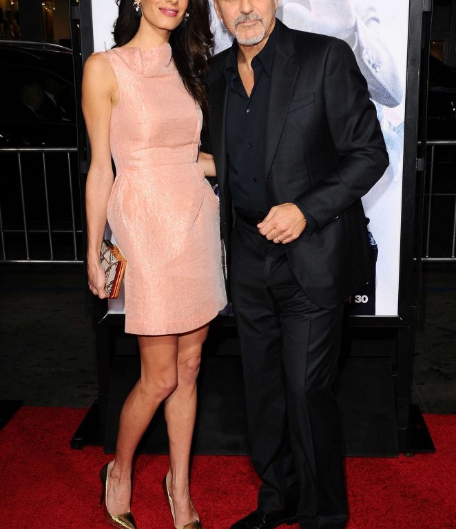 Splurge: Amal Clooney’s <em>Our Brand Is Crisis</em> Hollywood Premiere Roland Mouret Lisle Dress
