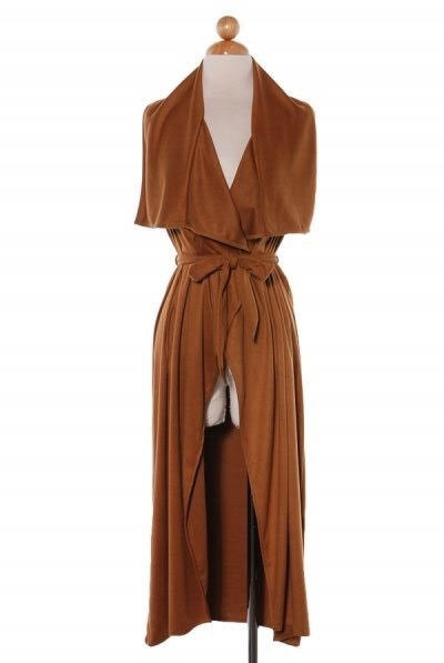 Bomb Product of the Day: Goddess Collection’s Kimberly Suedette Sleeveless Trench