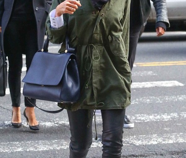 Look For Less: Jessica Alba’s New York City The Great Fishtail Military Drawstring Waist Parka