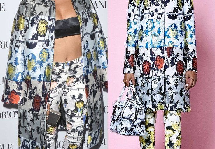 Hot! or Hmm… Kat Graham’s Teen Vogue 13th Annual Young Hollywood Issue Launch Party Opening Ceremony Resort 2015 Printed Suit