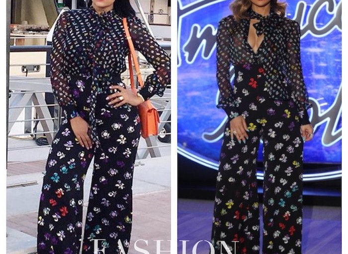 Who Wore it Better? Eudoxie vs. Jennifer Lopez in Diane von Furstenberg’s Resort 2016 Printed Pussybow Blouse and Pants