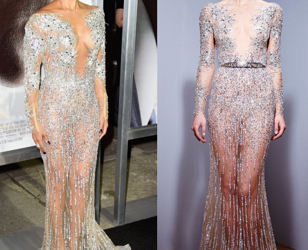 Hot! Or Hmm…: Jada Pinkett Smith’s Hollywood Concussion Screening Zuhair Murad Fall 2015 Sheer Embellished Gown