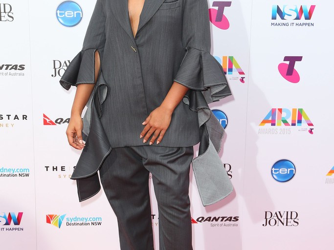 Splurge: Jessica Mauboy’s 29th Annual ARIA Awards Ellery Majesty Jacket and Wide Leg Trousers
