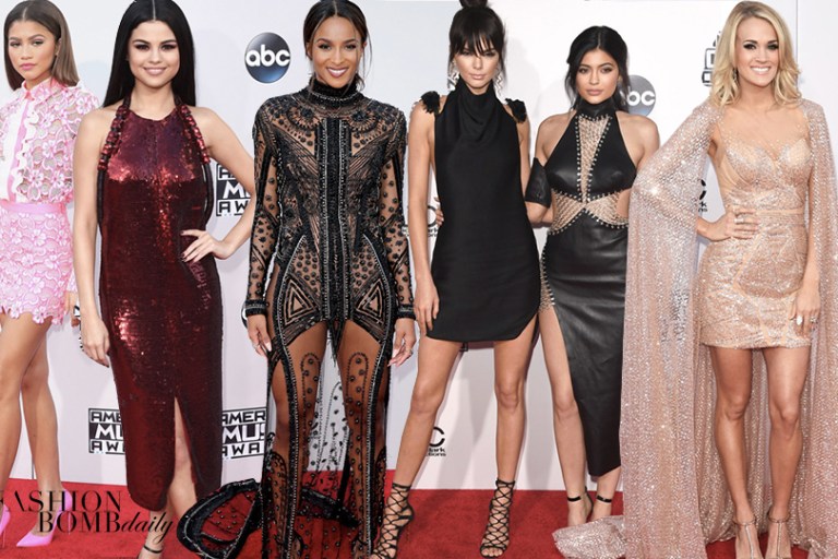 On the Scene: The 2015 American Music Awards with Ciara in Reem Acra, Zendaya Coleman in Emanuel Ungaro, Selena Gomez in Givenchy, and More!