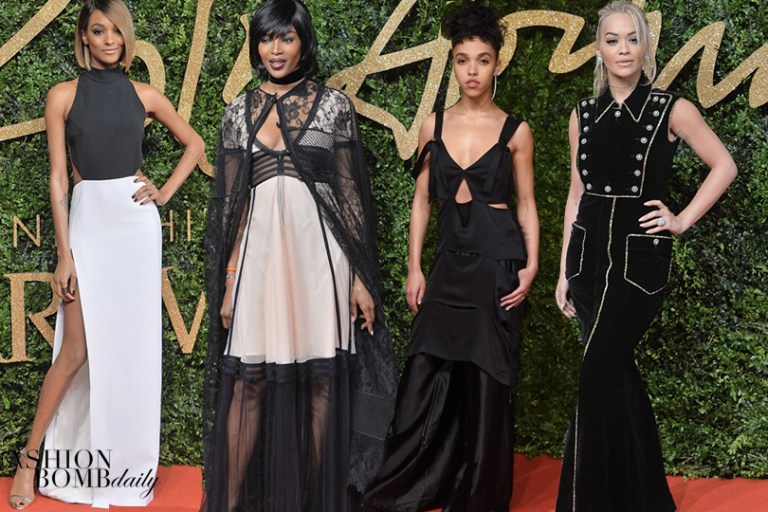 On the Scene: The British Fashion Awards 2015 with Jourdan Dunn in Mugler, Naomi Campbell in Burberry, Lady Gaga in Tom Ford, and More!