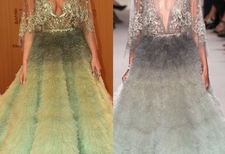 Hot! or Hmm… Rita Ora’s 2015 Bambi Awards Marchesa Spring 2016 Embellished Ombre Tulle Gown