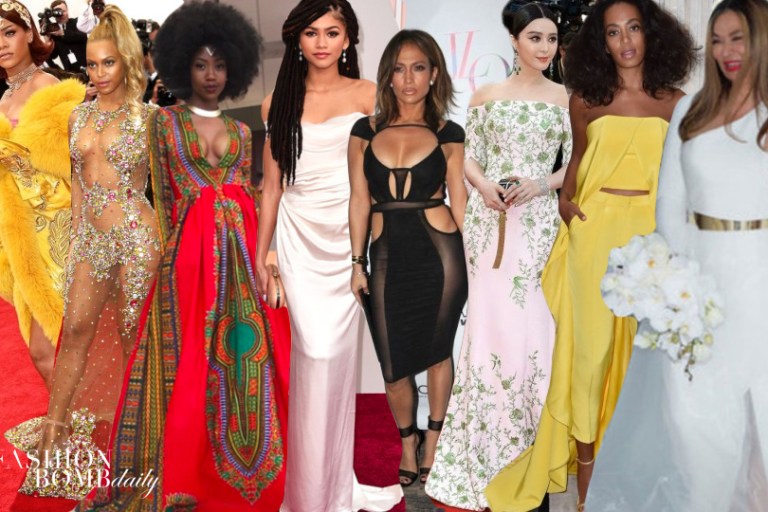 Best of 2015: Outfit of the Year with Rihanna in Guo Pei, Zendaya Coleman in Vivienne Westwood, J. Lo in Bao Tranchi, and More!