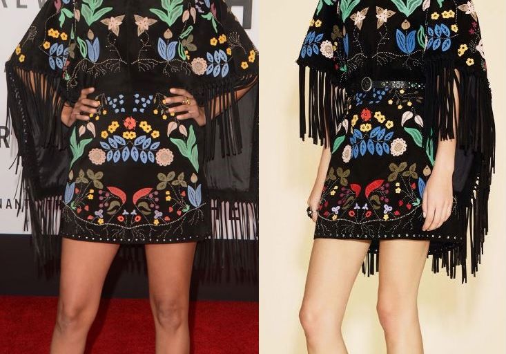 Hot! or Hmm… Melaw Nakehk’o’s <em>The Revenant</em> Los Angeles Premiere Valentino Resort 2016 Multicolor Embroidered Fringe Dress