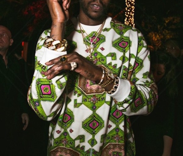 Men’s Fashion Flash: 2 Chainz’s Instagram Givenchy Multicolor Green Crew Neck Persian Print Sweater