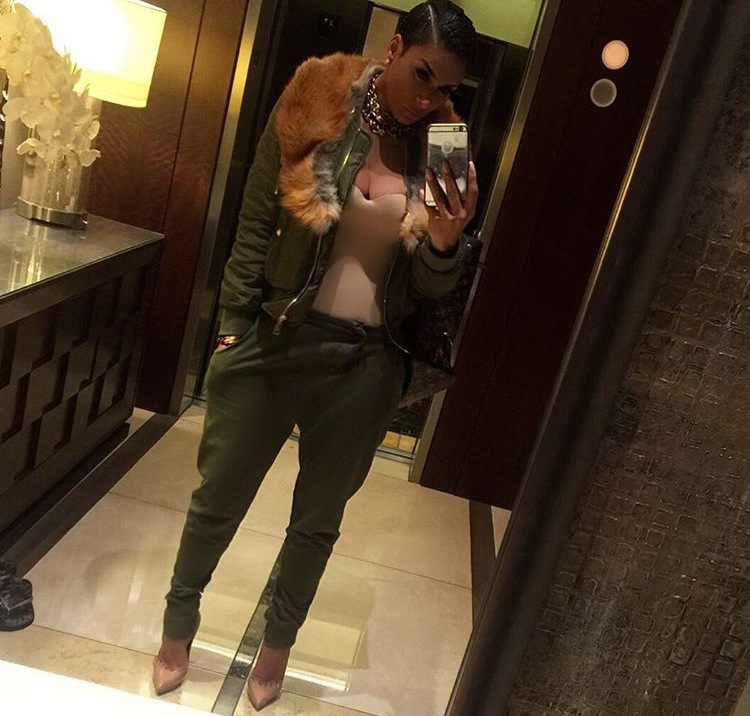 Wardrobe Query: Laura Govan’s Instagram Olive Green Almost Friday Jet Set Fur Trimmed Bomber Jacket and Ricki Brazil Sporty Luxe Khaki Pants