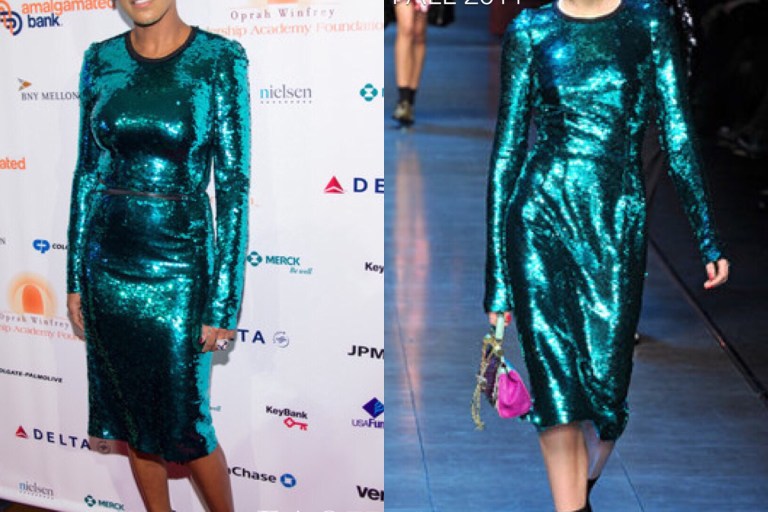 Hot! Or Hmm…: Tamron Hall’s 2016 National CARES Mentoring Movement “For the Love Of Our Children” Gala Fall 2011 Dolce & Gabbana Round Neck Long Sleeve Sequin Dress