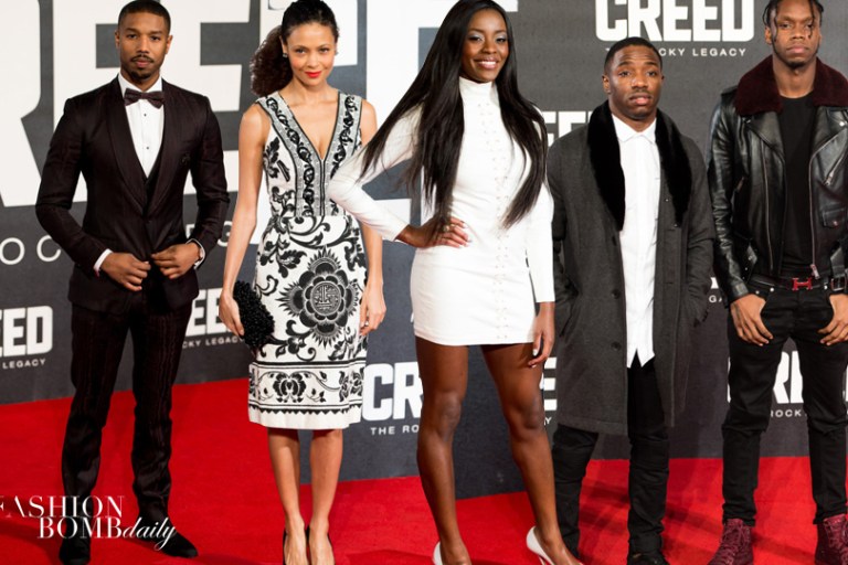 On the Scene: The <em>Creed</em> European Premiere with Michael B. Jordan in Dolce & Gabbana, Tessa Thompson in Marc Jacobs, Thandie Newton, and More!