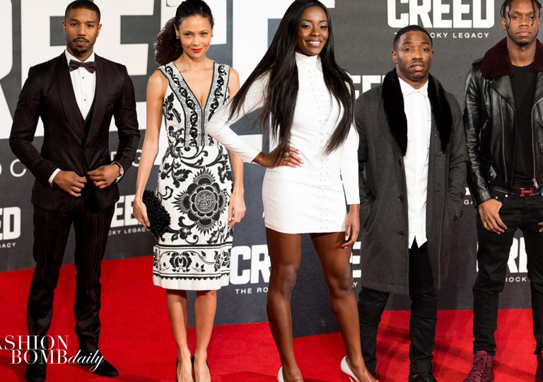 On the Scene: The <em>Creed</em> European Premiere with Michael B. Jordan in Dolce & Gabbana, Tessa Thompson in Marc Jacobs, Thandie Newton, and More!