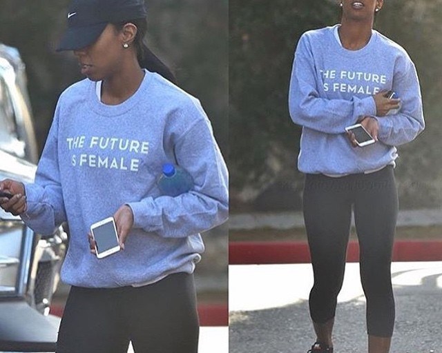 Steal: Kelly Rowland’s Gray Otherwild The Future Is Female Sweatshirt