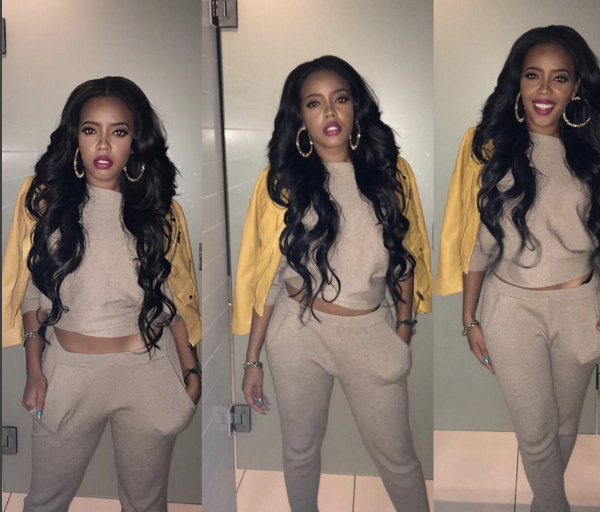 Steal: Angela Simmons’s Instagram Zara Yellow Faux Leather Jacket