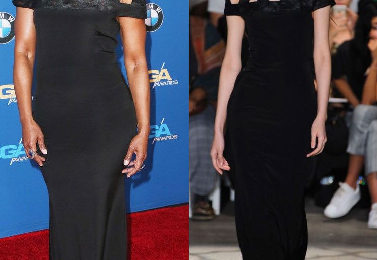 Hot! or Hmm… Angela Bassett’s 68th Annual Directors Guild Of America Awards Christian Siriano Spring 2016 Black Cutout Gown