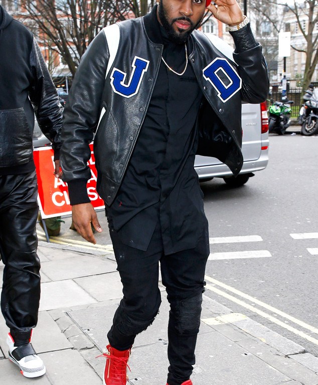 Splurge: Jason Derulo’s BBC Radio One London Giuseppe Zanotti Red Embellished Gold-Tone Metal Flames Side Zip Cruel Summer High Top Sneakers