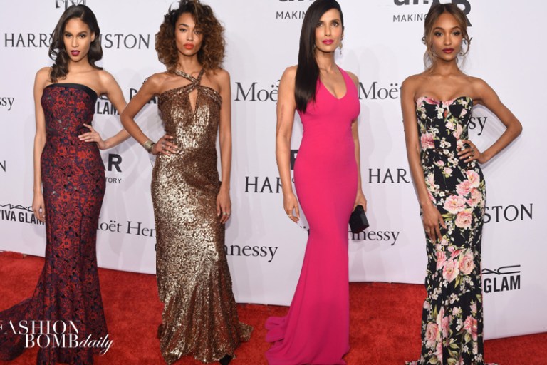 On the Scene: The 2016 amfAR New York Gala with Cindy Bruna in Zac Posen, Rose Bertram in Mety Choa Couture, Padma Lakshmi in Theia, and More!