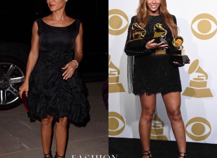 Who Wore It Better? Jada Pinkett Smith vs. Beyonce In Fendi’s Spring 2015 Crystal Embellished Leather Caged Sandals
