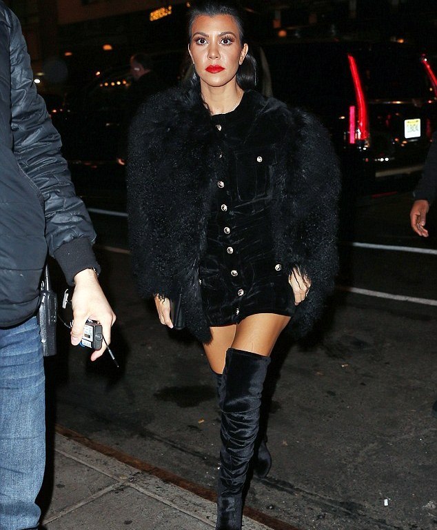 Steal: Kourtney Kardashian’s Hunt & Fish Club Storets Black Glam Nightlight Velvet Dress