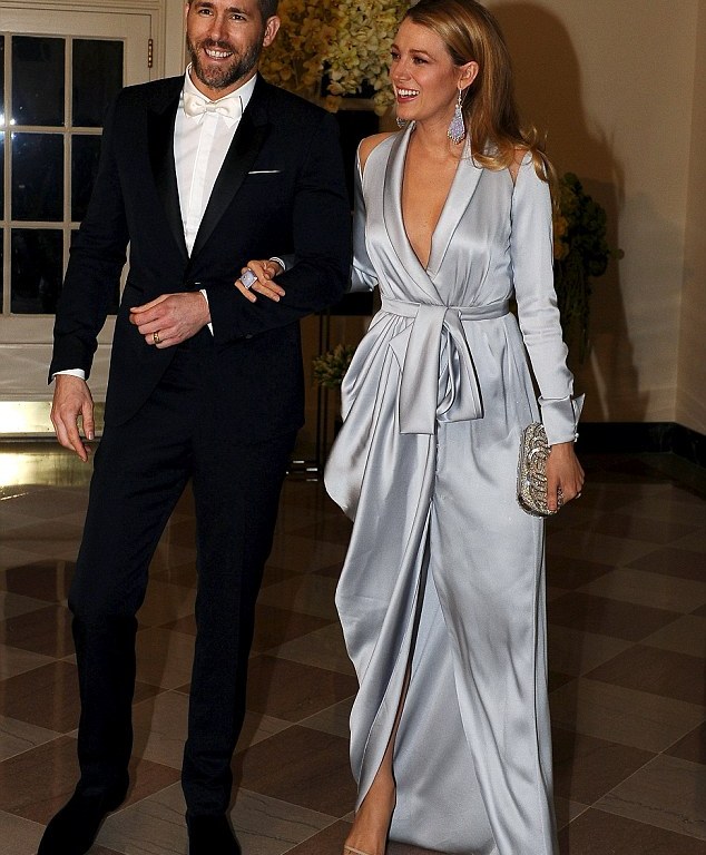 Hot! or Hmm…: Blake Lively’s White House Canada State Dinner Ralph & Russo Spring 2016 Silver Wrap Dress