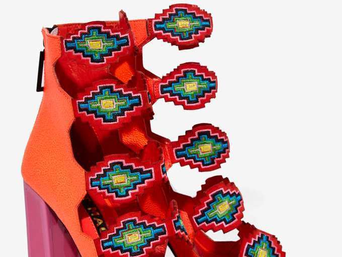 Bomb Product of the Day: Kat Maconie’s Thea Aztec Leather Heel