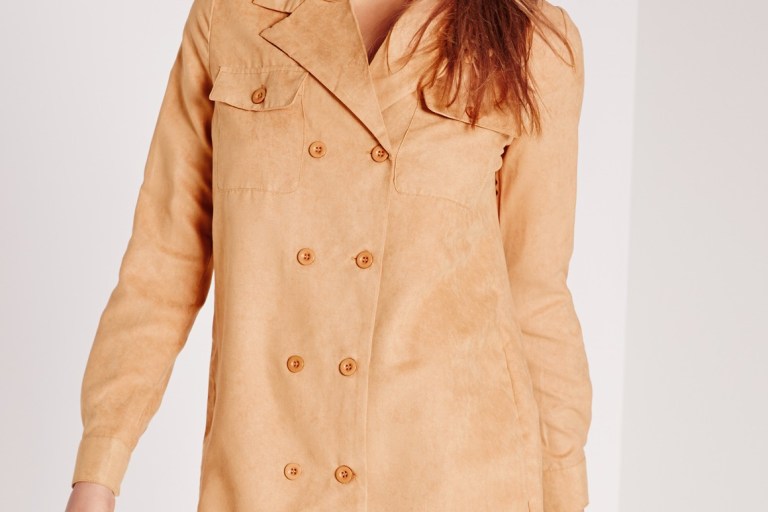 Bomb Product of the Day: MissGuided’s Double Button Faux Suede Shirt Dress