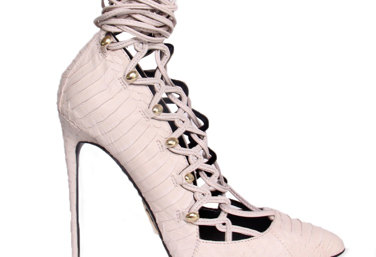Bomb Product of the Day: Twelve AM’s Blush Pink Python Pistol Pumps