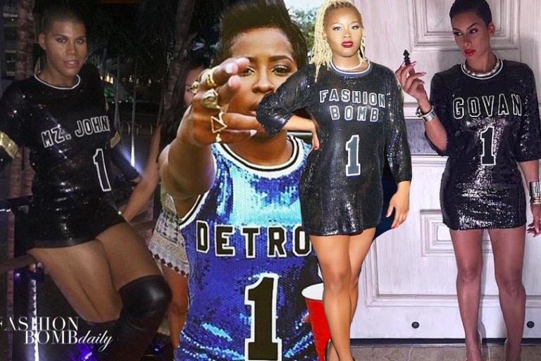 Celebs Love….Duckie Confetti’s Custom Sequined Jerseys