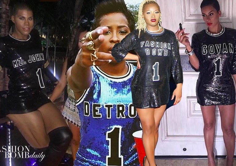 Celebs Love….Duckie Confetti’s Custom Sequined Jerseys