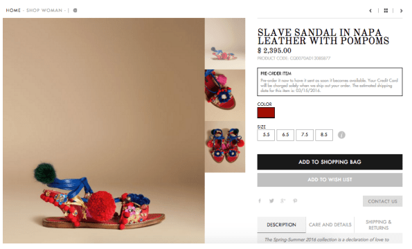 Dolce & Gabbana Releases “Slave” Sandal