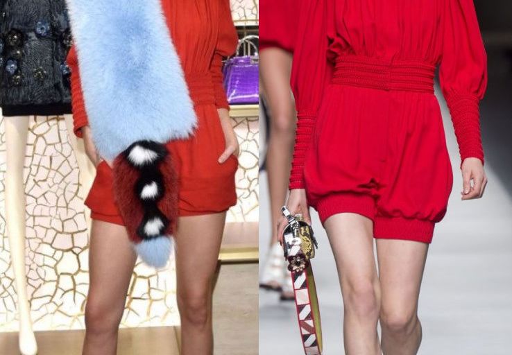 Hot! or Hmm… Kendall Jenner’s Palazzo Fendi and Zuma Inauguration Fendi Spring 2016 Red Silk Satin Playsuit