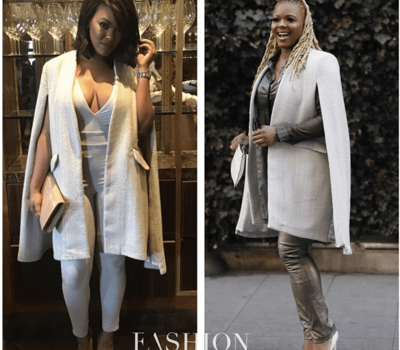 Bomb Product of the Day: Ricki Brazil’s Grey Plush Herringbone Wool Cape