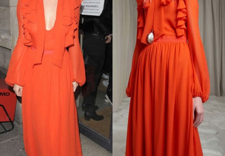 Hot! or Hmm… Selena Gomez’s Virgin Radio Station Giambattista Valli Pre-Fall 2016 Red Ruffle Gown