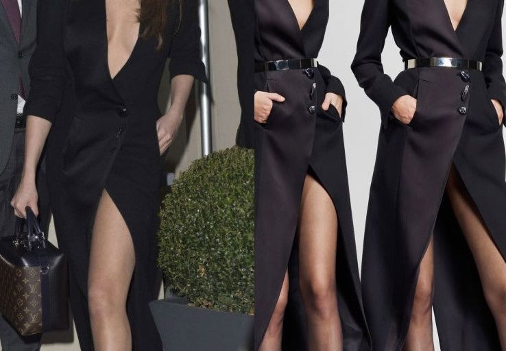 Hot! or Hmm… Selena Gomez’s Paris Ronald van der Kemp Spring 2016 Couture Black Coat Dress