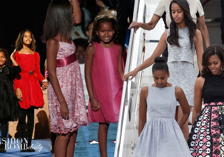 Throwback Thursdays #TBT: The Style Evolution of First Daughters Sasha and Malia Obama