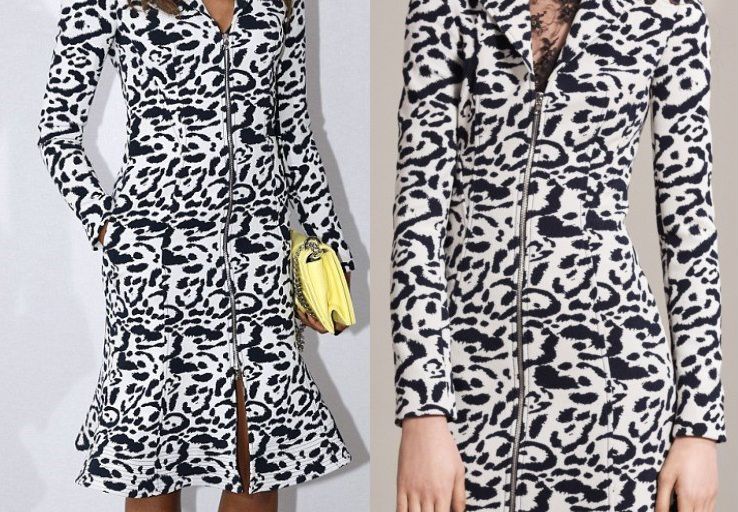 Hot! or Hmm… Naomie Harris’s Christian Dior Fall 2016 Show Christian Dior Pre-Fall 2016 Black and White Print Zip Front Dress
