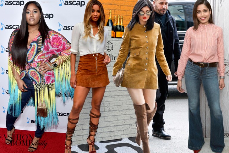 The Fab List: 25 Times Celebrities Showed Out In the 70s Trend + How Do You Wear Suede?