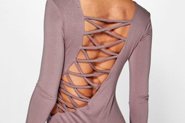 Bomb Product of the Day: Boohoo’s Polly Lace Up Open Back L/S Bodysuit