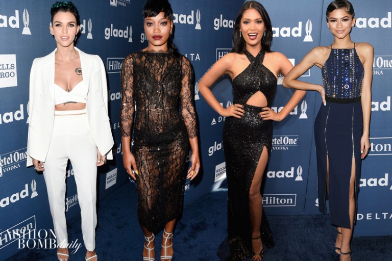 On The Scene: The GLAAD Awards with Ruby Rose in Aquilano Rimondi, Zendaya in David Koma, Keke Palmer in Thai Nguyen, and More!
