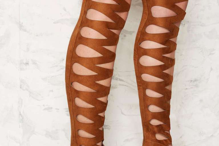 Bomb Product of the Day: Privileged Brown One Hit Over-the-Knee Stiletto Heel