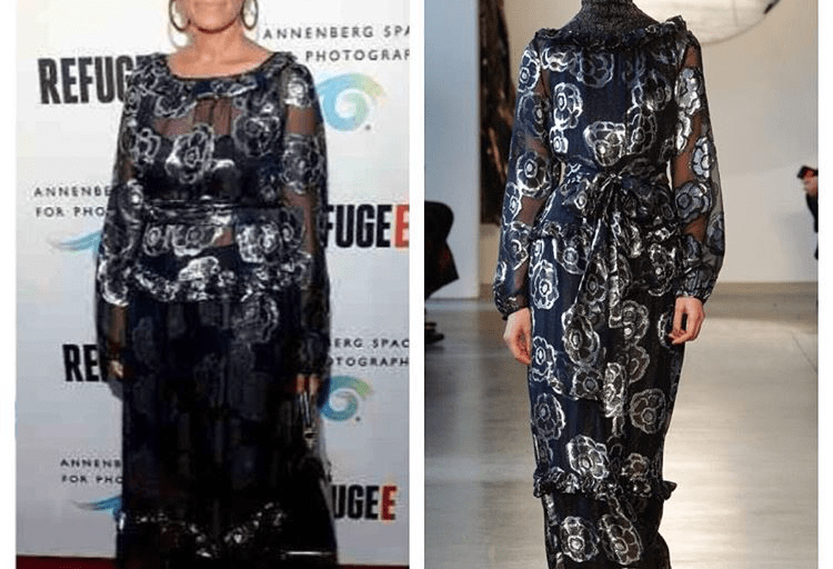 Hot! or Hmmm: Tracee Ellis Ross’ <em> Refugee </em> Premiere’s SUNO Fall 2016 Floral Navy Dress