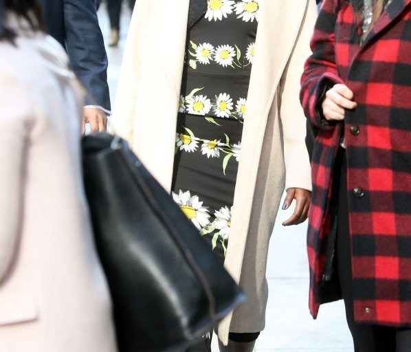 Splurge: Lupita Nyong’o’s New York City Studios Dolce & Gabbana Daisy Print Flounce Hem Dress