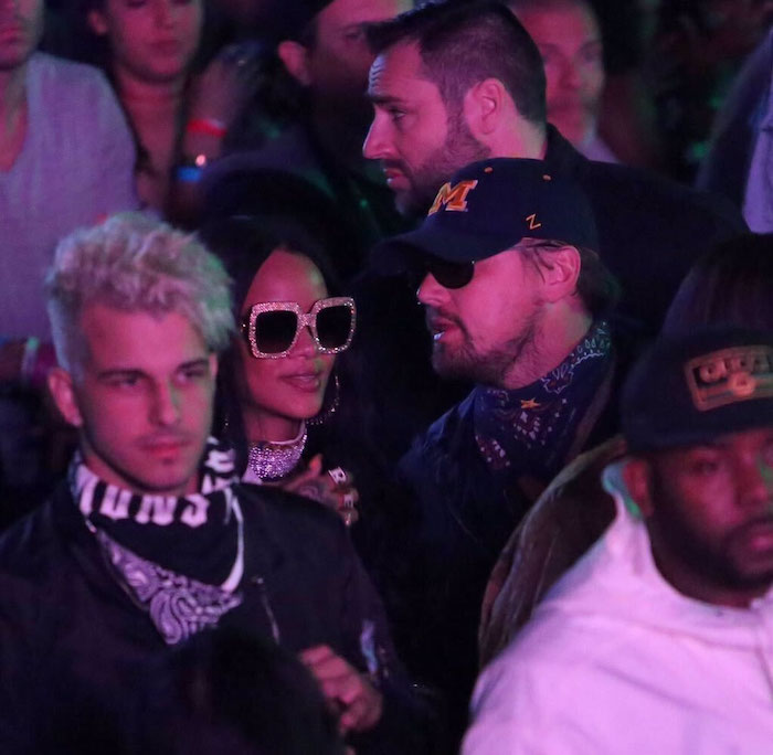 Splurge: Rihanna’s Coachella 2016 Gucci Oversized Square Frame Gold Rhinestone Detail Sunglasses