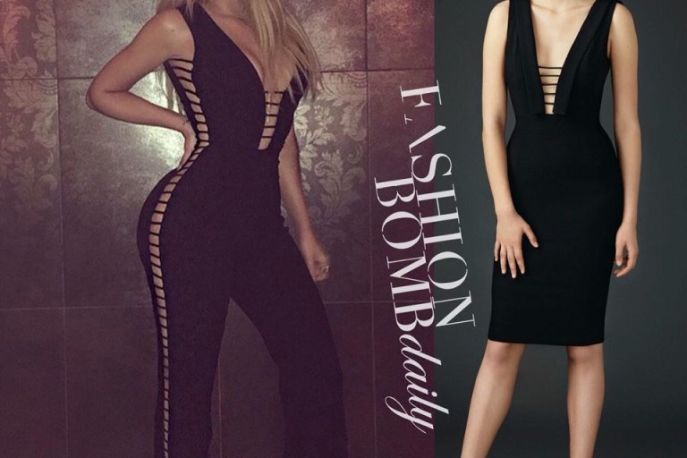 Hot! or Hmm: Khloe Kardashian’s Billboard Music Awards After Party Sergio Hudson Black Lace Up Jumpsuit