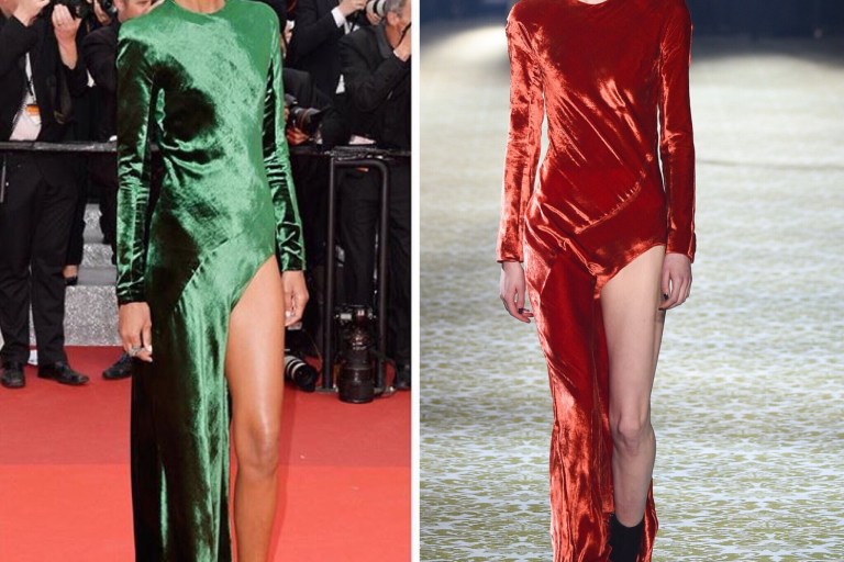 Hot! or Hmm: Liya Kebede’s Cannes Film Festival’s Haider Ackermann Fall ’16 Green Dress